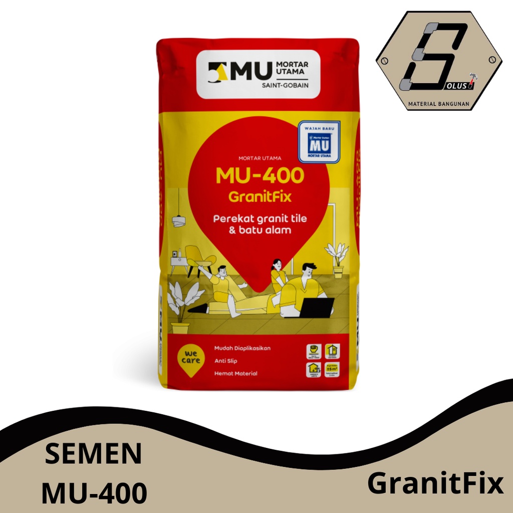 SEMEN MORTAR UTAMA MU - 400 LEM BATU ALAM