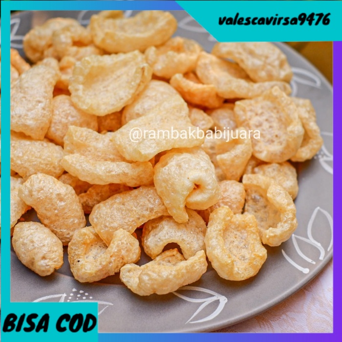 

⭐BISA COD⭐ Rambak babi sala3 NON MSG renyah tidak keras dan bebas bulu