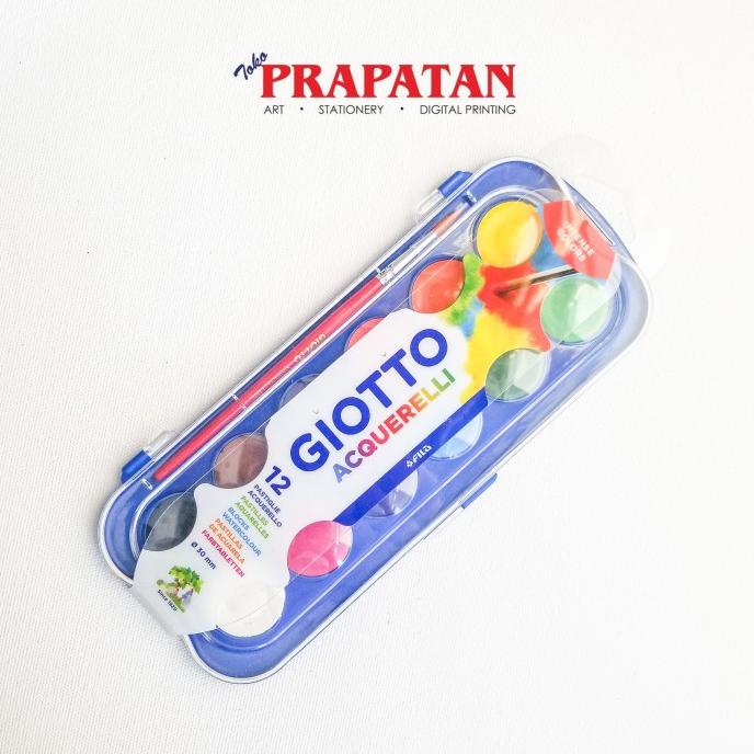 

TERLARIS Giotto Acquerelli Watercolor set 12 dia 30mm / Cat Air Giotto set 12/CAT AKRILIK SET/CAT AKRILIK SET 24 WARNA/CAT AKRILIK PASTEL/CAT AIR/CAT AIR LUKIS SET/CAT AIR GIOTTO/KUAS LUKIS 1 SET/KUAS LUKIS KECIL/KUAS LUKIS LENGKAP/KANVAS LUKIS/KANVAS