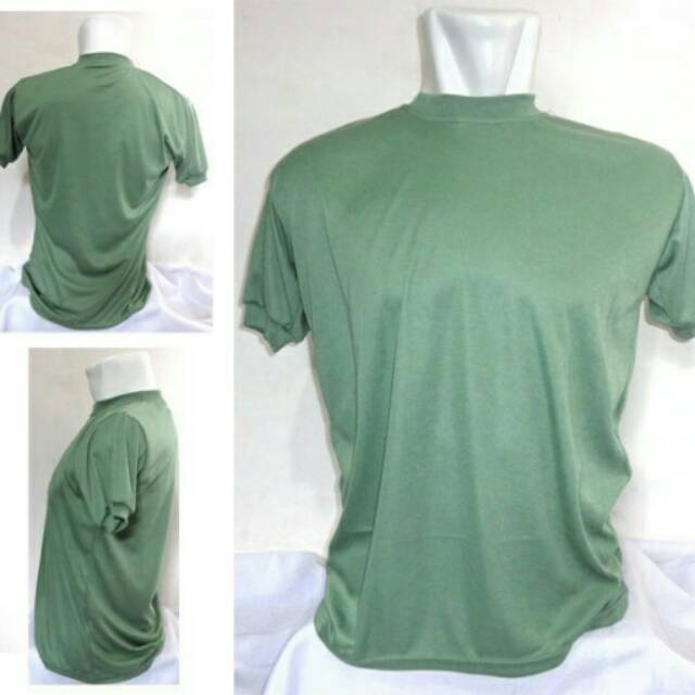 Kaos Polos Hijau TNI..