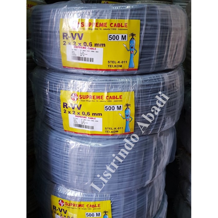 KABEL TELEPON ISI 4 / KABEL ITC 2 x 2 x 0,6 MM SUPREME @500M