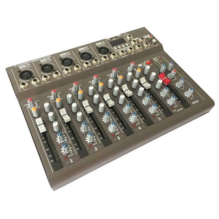 Audio Mixer Karaoke DJ 7 Channel Mixser Audeo Live Murah