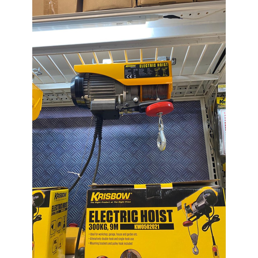 MINI Electric Hoist 300 Kg Katrol Elektrik Krisbow/Krisbow Alat Derek Listrik/Krisbow katrol listrik
