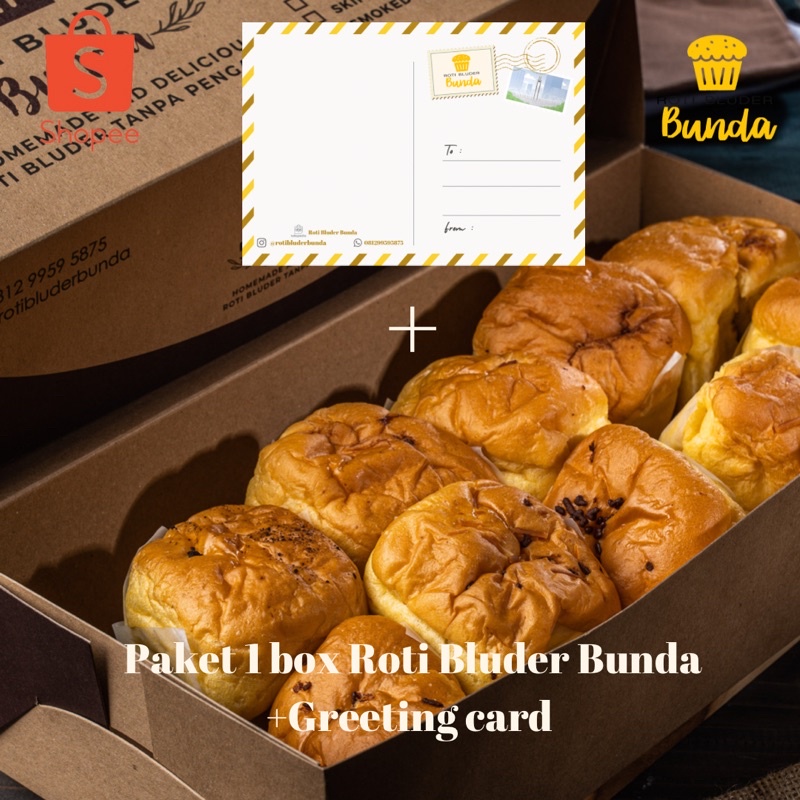 Paket Roti Bluder Bunda + Kartu Ucapan