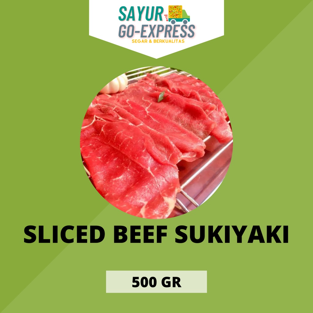 

sliced beef sukiyaki daging iris beku 500gr