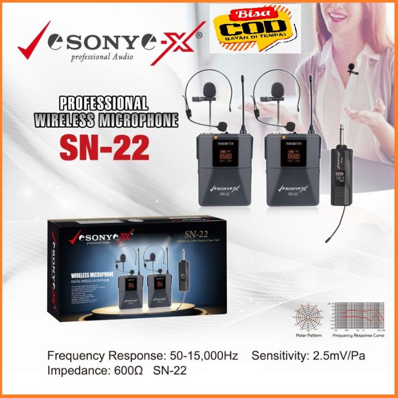 Mikrofon Weriless Double Digital SONY SN22 Profesional Audio