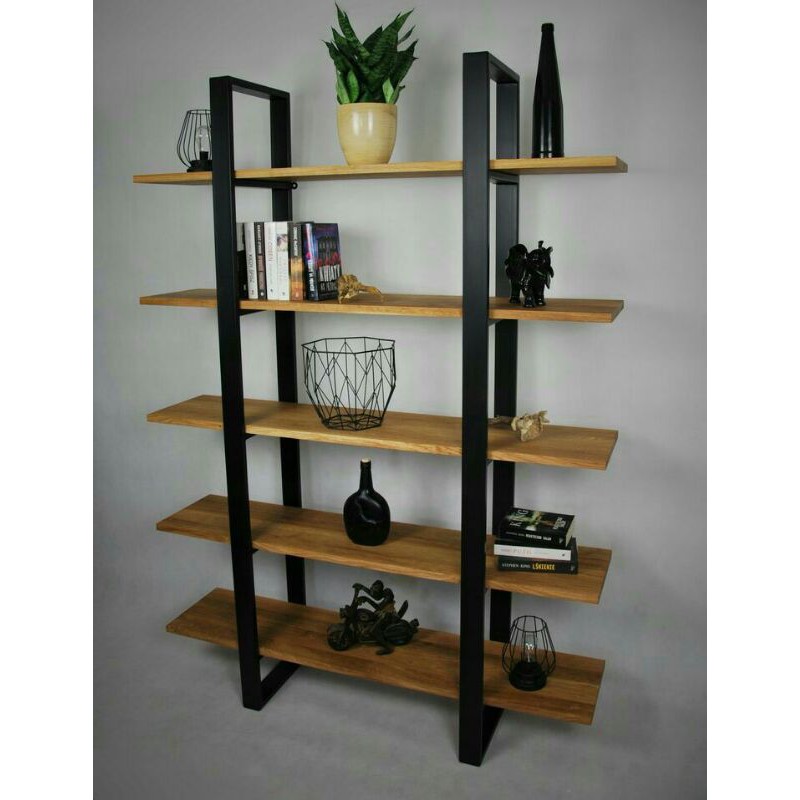 Rak bunga besi 5 susun - Rak serbaguna Minimalis