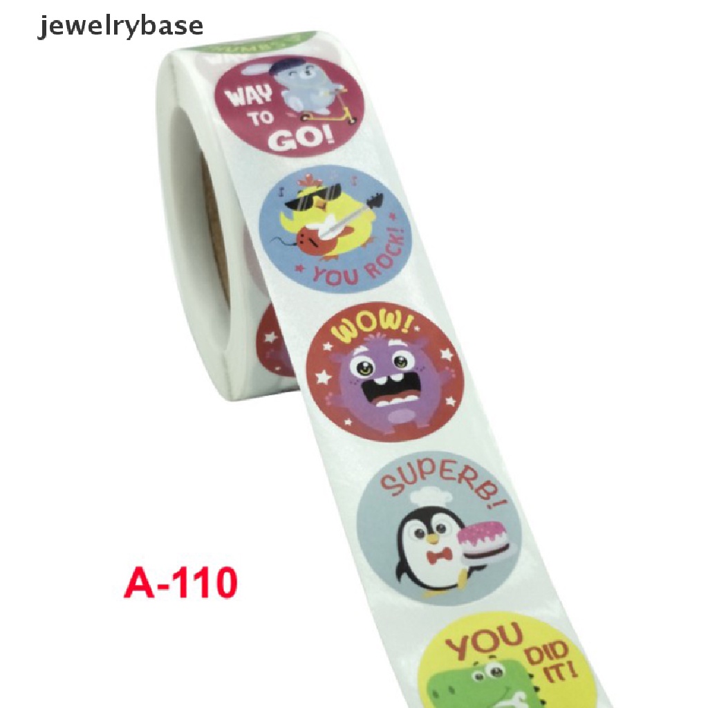 500pcs / set Stiker Motif Kartun Hewan Tahan Air Untuk Anak Laki-Laki Dan Perempuan