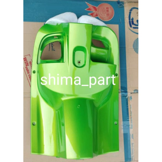 cover iner leksil tengah dasbor scoopy fi 2017 warna green hijau
