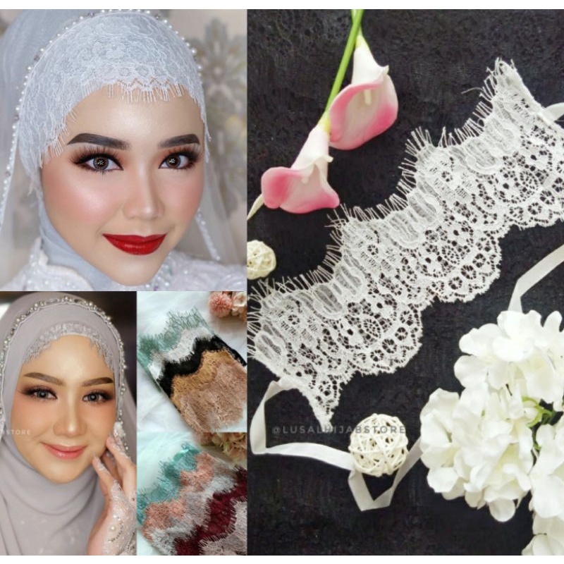 inner iner hijab kerudung pesta pengantin