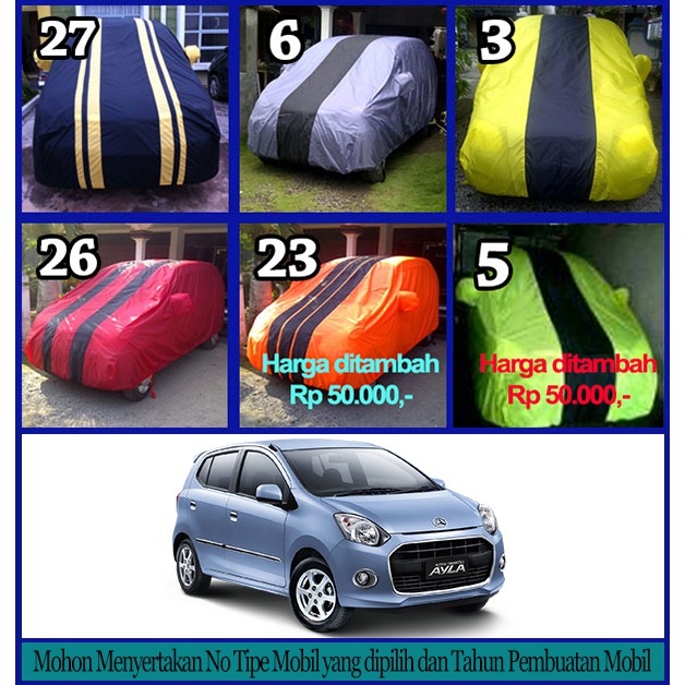 *VP• Cover Mobil Daihatsu Ayla, Sarung Mobil Daihatsu Ayla =