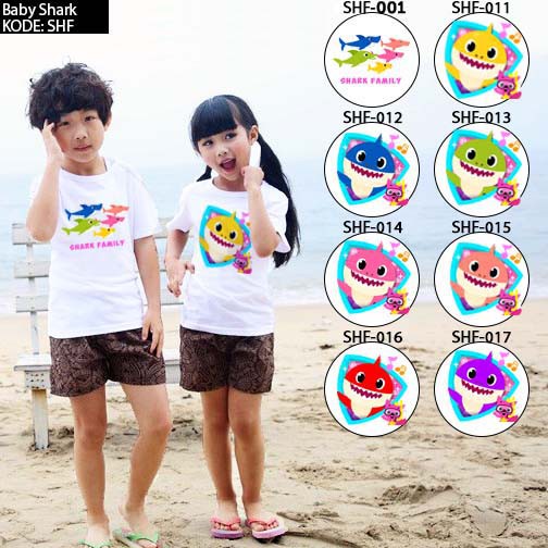 [FREE NAMA !!] Kaos Dewasa / Baju Baby Shark