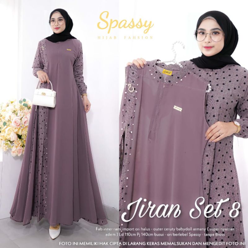 JIRAN SET 3 / JIRAN SET 8 / JIRAN 2 GAMIS WANITA TERMURAH-7