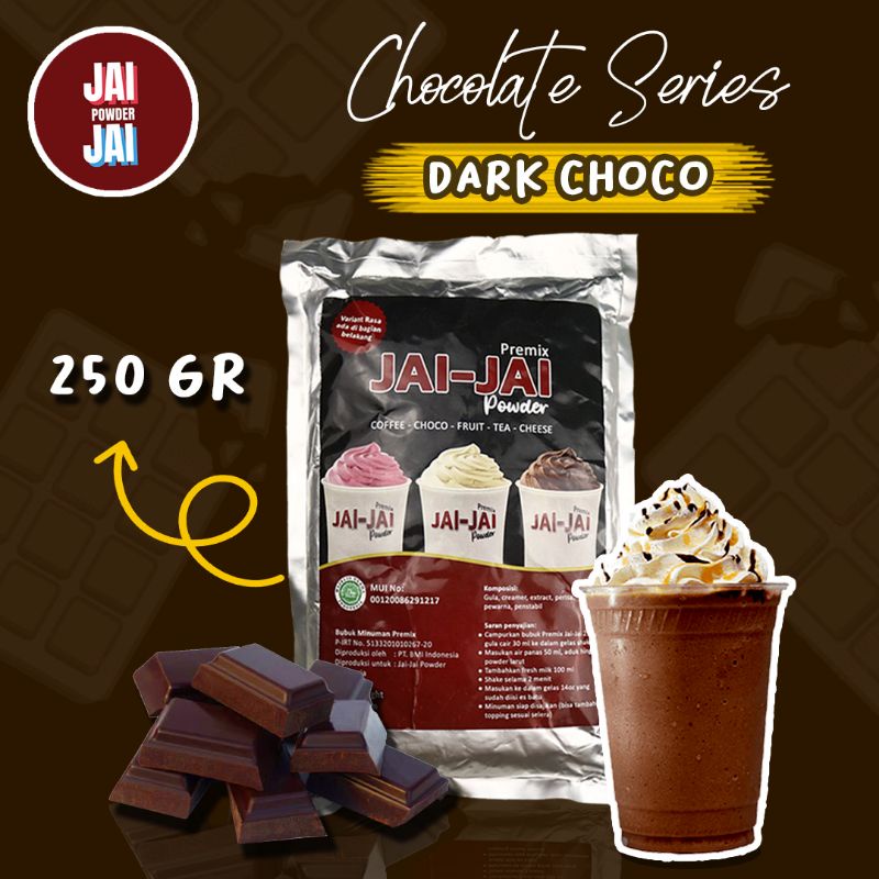 

Bubuk Minuman 250gr - Dark Choco - Jai Jai Powder