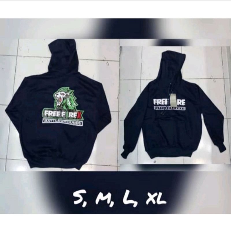 promo jaket hoodie anak² terbaru ff/free f!re berbagai warna size ; S,M,L,XL