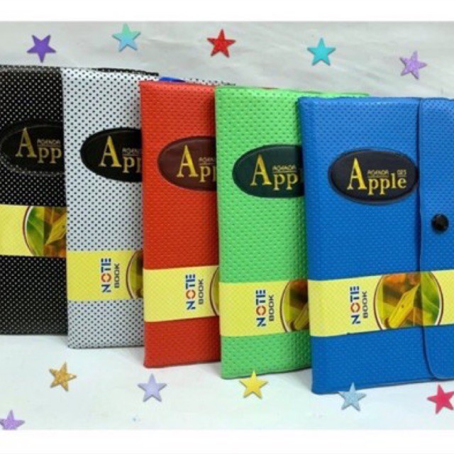 

Buku Agenda / Notebook Kancing Apple 023