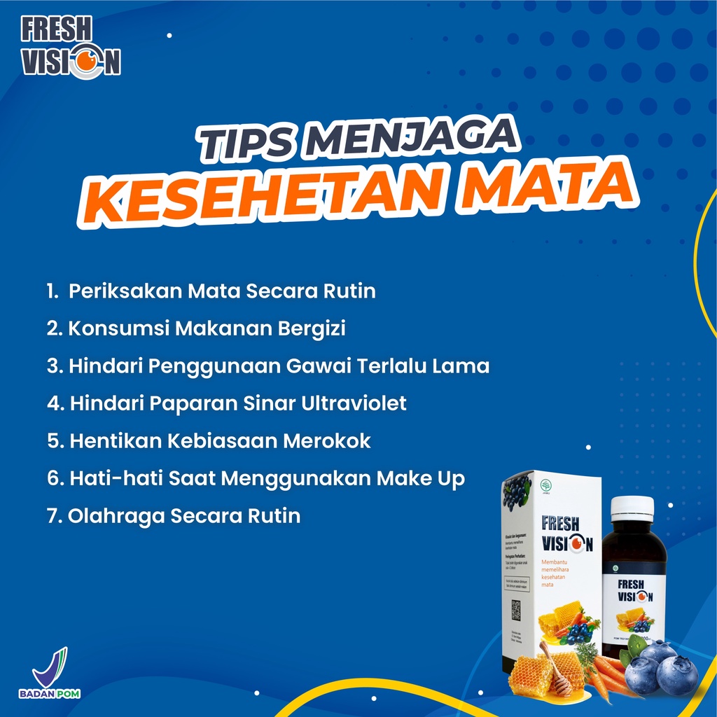 Fresh Vision Asli - Madu Suplemen Atasi Masalah Kesehatan Mata Perih Kering Glukoma Glaukoma Katarak Kurangi Mata Minus Mines Pandangan Buram Kabur