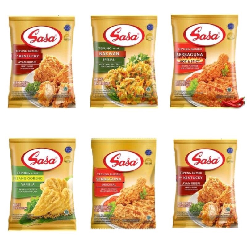 

Sasa Tepung Bumbu Serbaguna 75 gr / Kentucky / Bakwan / Pisang