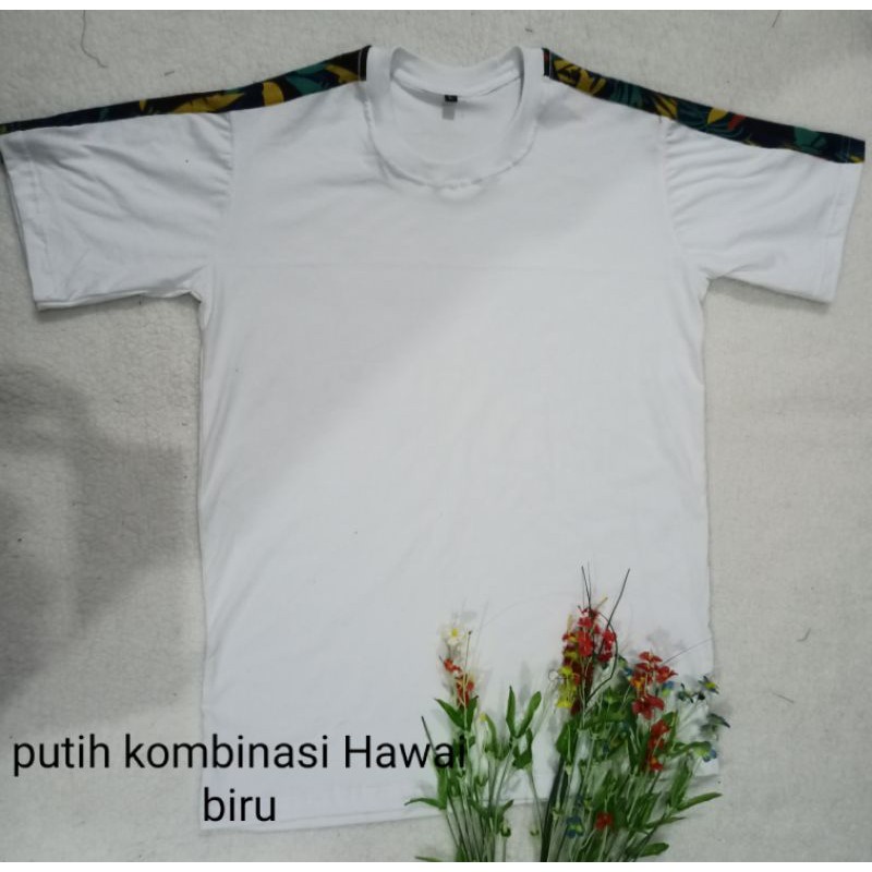 kaos kombinasi katun print big size S M L XL XXL 3XL 4XL 5XL