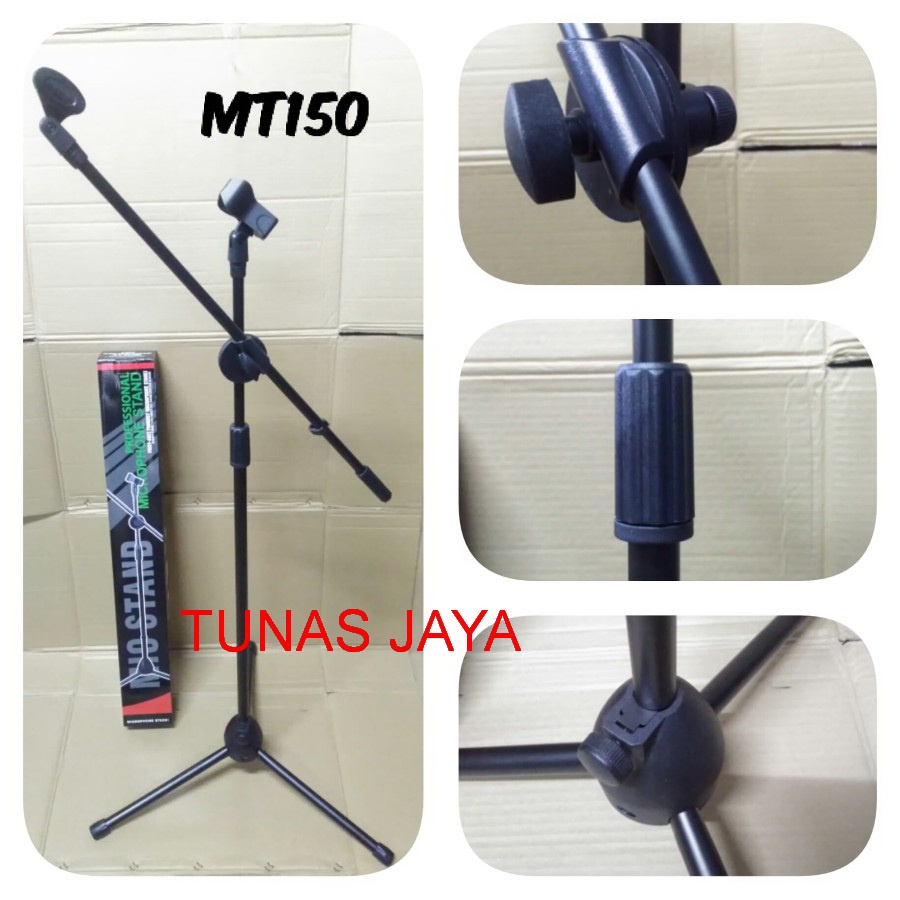 STAND MIC LANTAI MT150 STANDDING MICROPHONE