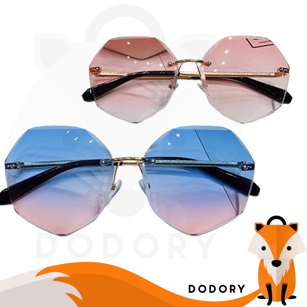 DODORY K711 Kacamata Fashion Bentuk Hexagonal Sunglasses Frame  Style