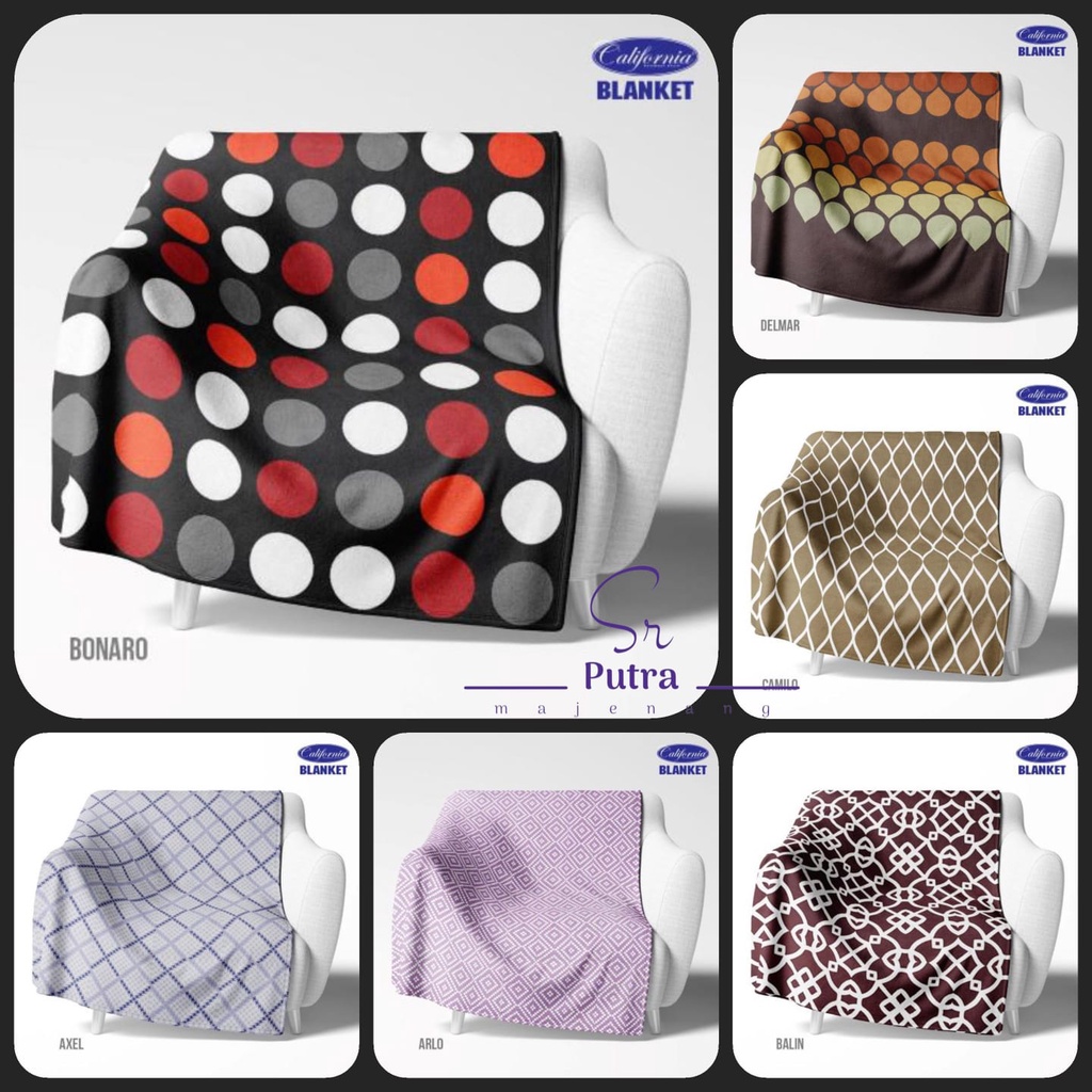 Selimut California From My love Ukuran 160 x 200