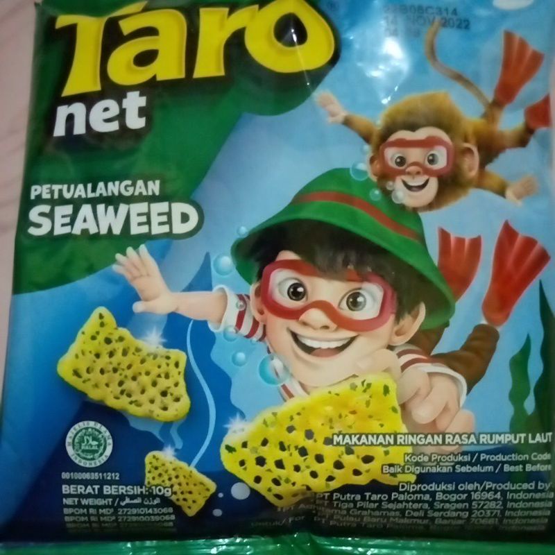 TARO NET SEAWEED RASA RUMPUT LAUT 10 GR KADO PARCEL ULANG TAHUN MURAH