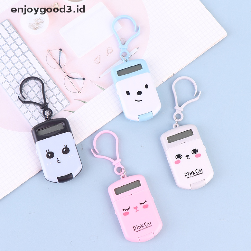 Kalkulator Mini Portable Dengan Gantungan Kunci