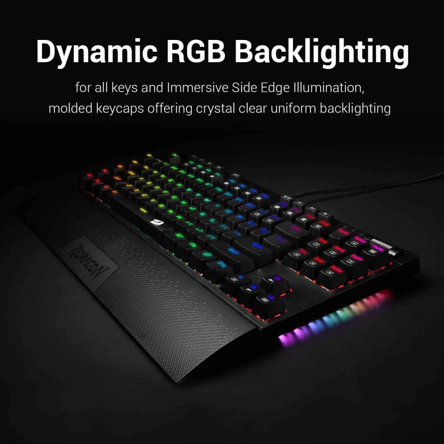 Redragon Keyboard Gaming Mechanical  TKL RGB BROADSWORD K588RGB