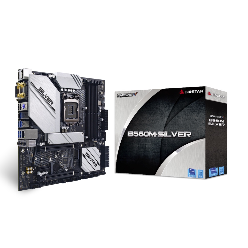 BIOSTAR MOTHERBOARD B560M-SILVER Intel B560 DDR4 LGA 1200