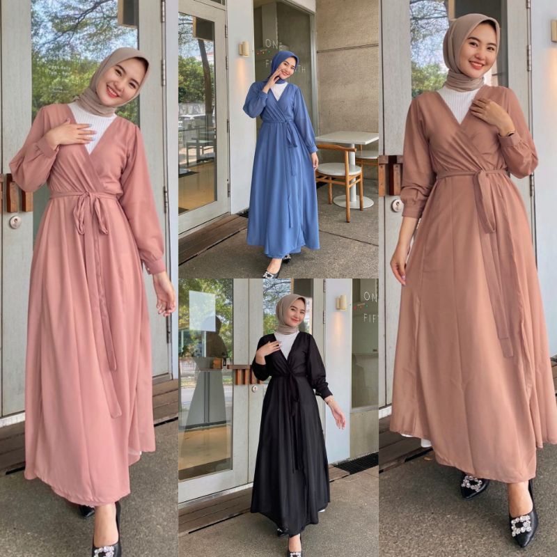 CLARA OUTER CERUTY ARMANY FREE BELT ALLSIZE L XL/OUTHER WANITA TERLARIS/OUTER CERUTY TERBARU/ELENA DRESS OUTER CARDIGAN/KHEYSHA LONG CARGIGAN/PAKAIAN MUSLIM WANITA/FASHION WANITA KEKINIAN/FAR MOSLEMSTORE