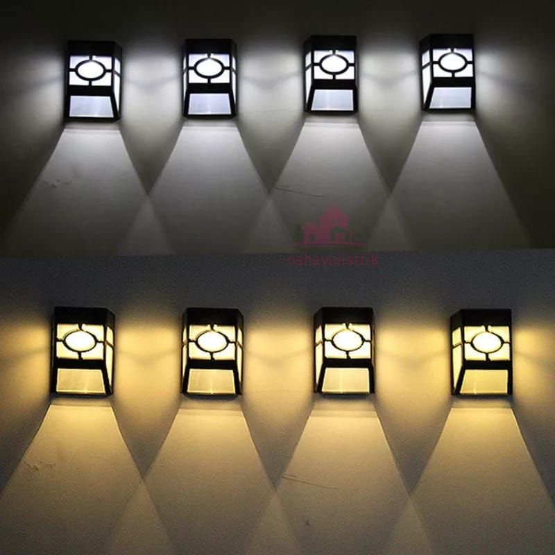 Lampu Solar Taman Tenaga Surya / Lampu Dinding LED / Lampu Hias Dinding Solar Wall Waterproof