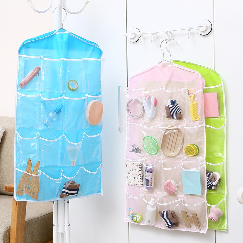 Retaily HL0036 Gantungan Celana Dalam 16 Sekat Pouch Hanging Organizer