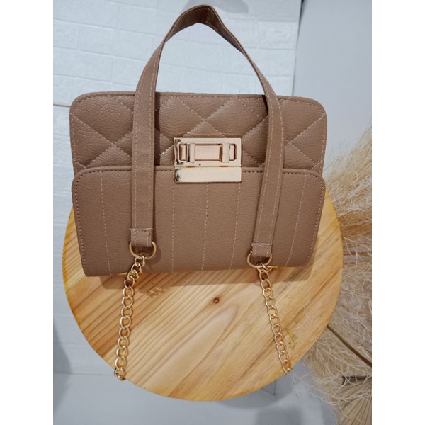 Slingbag Wanita Deka Tas Selempang wanita Tali Rantai Terbaru IrvanBagshop
