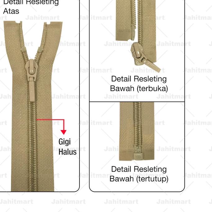 RESLETING JAKET GIGI HALUS "YEE" / JAKET NYLON 26 INCI (65CM) "LUSIN"