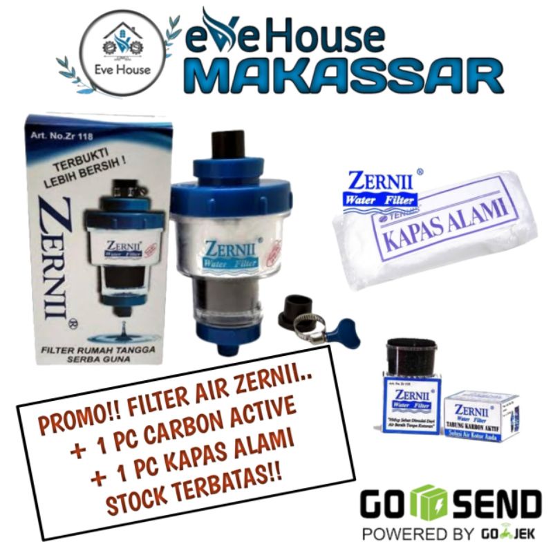 Makassar V53-5 Promo zernii 1 set + 1 carbon active + 1 kapas alami