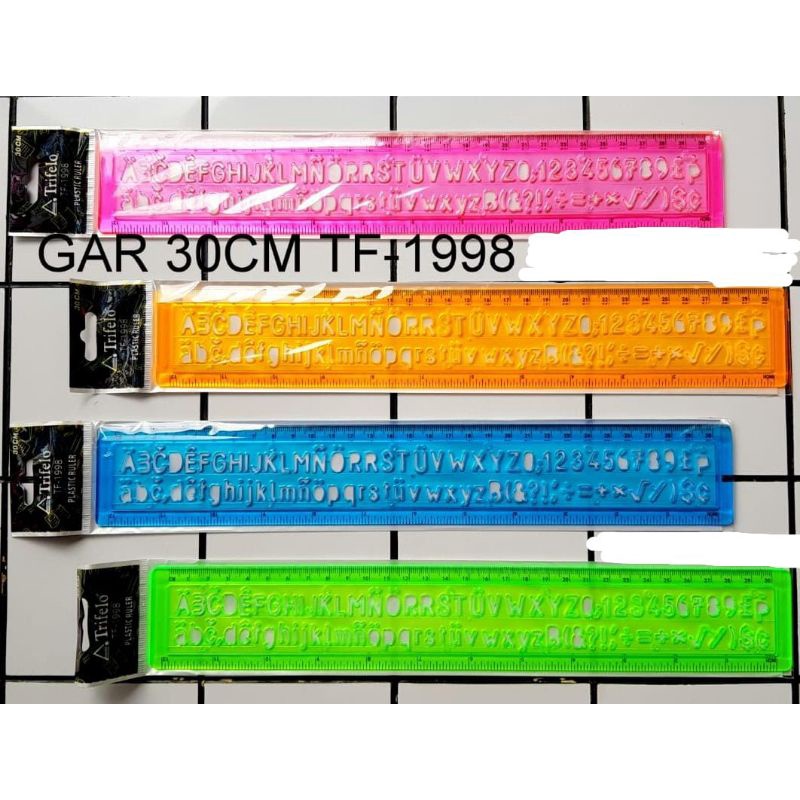 

Plastik Ruler Trifelo TF-1998 30cm / Pengaris Plastik Trifelo TF-1998 30cm