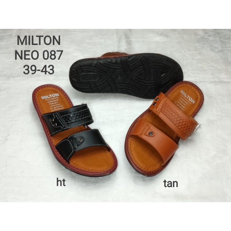 Sandal Pria Slide MILTON Neo-087 // Sandal cowok slide