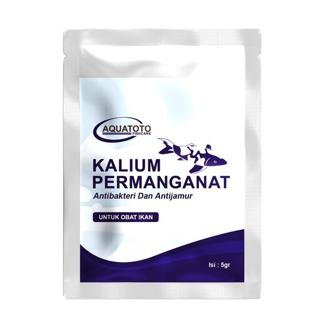 KALIUM PERMANGANAT AQUATOTO PK Obat Ikan Koi 5gr