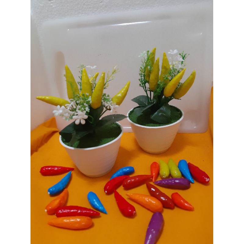 rangkaian buah cabe artificial bunga plastik bunga imitasi bunga murah-3