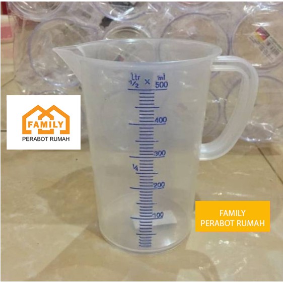 Gelas Ukur / Gelas Takar / Takaran Green Leaf 500 ml