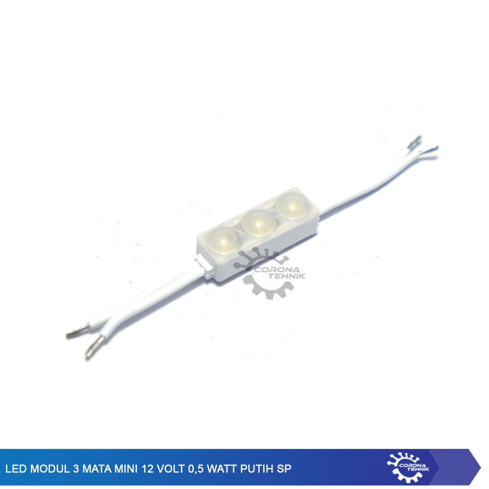 Led Modul 3 Mata Mini 12 Volt 0,5 Watt - SP- Putih