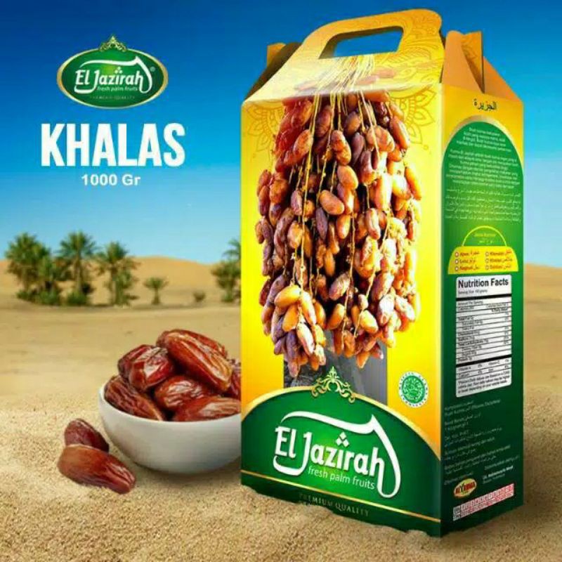 

kurma el jazirah Khalas 1000 gr