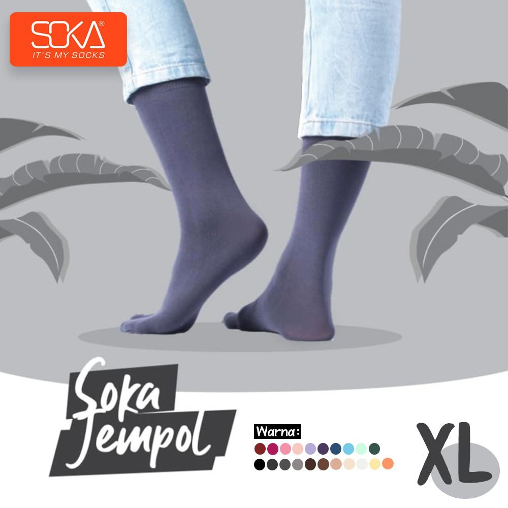 Soka Basic Jempol XL - Kaos Kaki Jempol  Muslimah - Distributor Soka