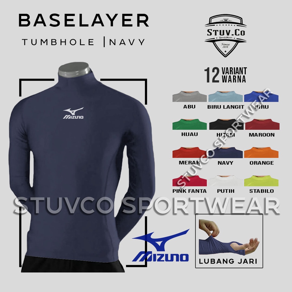 BASELAYER LONGSLEEVE THUMBOLE MANSET TANGAN PANJANG JARI DIVING LARI SEPEDA OLAHRAGA PRIA WANITA