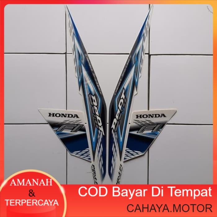 striping beat fi 2014 full putih-biru