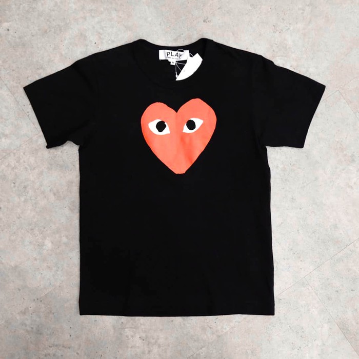 cdg big heart tee