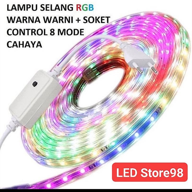 Lampu Strip SELANG 2835 220 WARNA WARNI 220 Volt