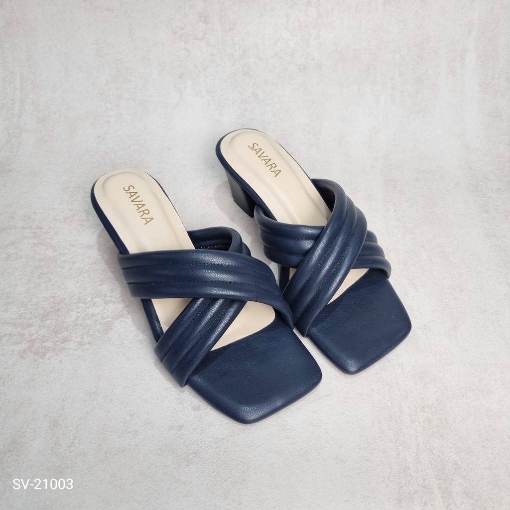 12.12 SALE &gt; Savara Aurora Sandal Heels Wanita SV-21003#(Real Stock)