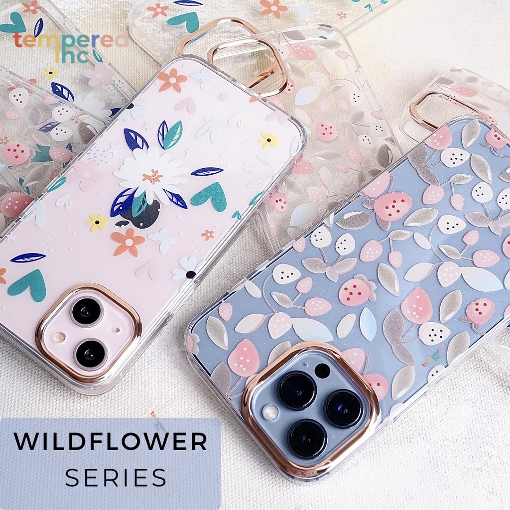 NEW !! WILDFLOWER PinkBerry Series Case Iphone ( Iphone x - 13 pro max Ready )